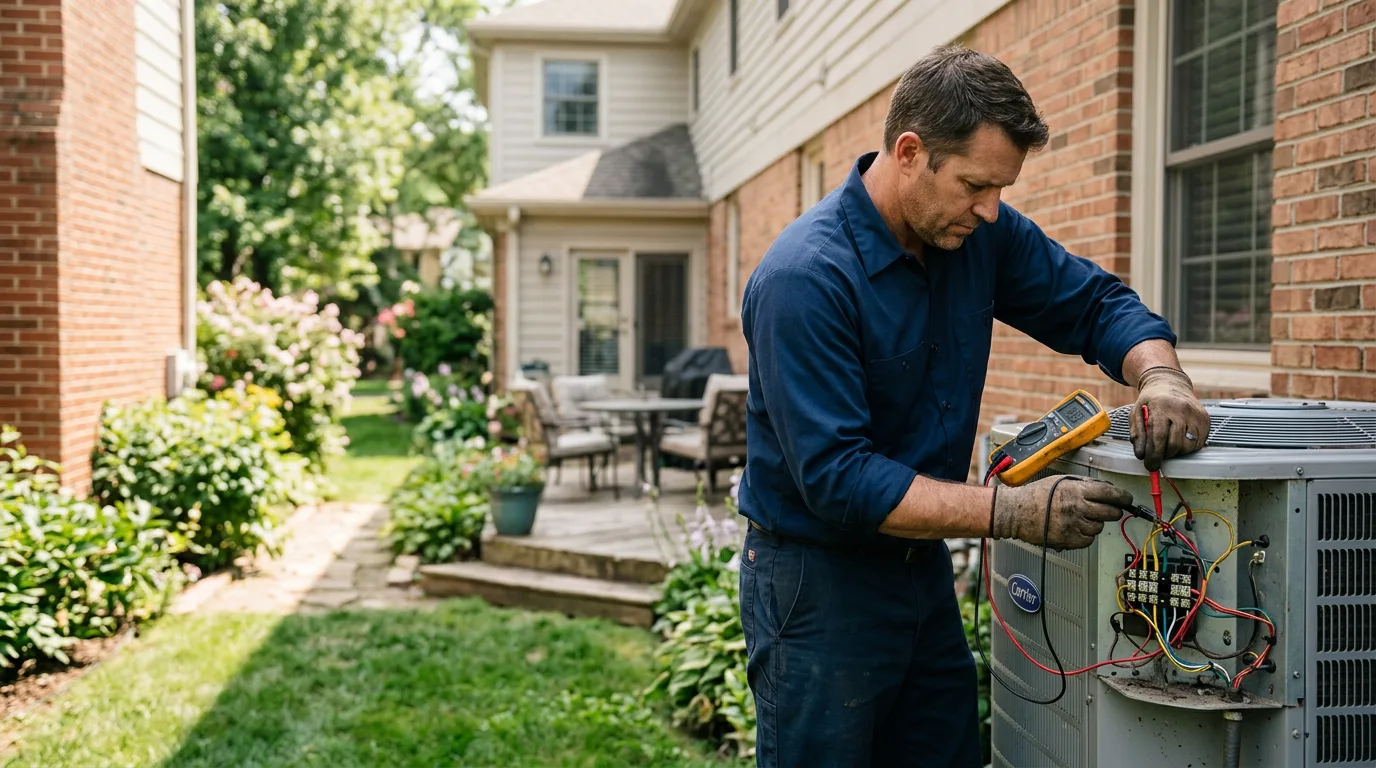 HVAC technician working near Yuma, AZ